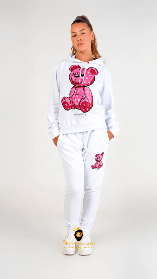CONJUNTO LOUIS VENDOME BLANCO, OSO ROSA Rey De La Calle
