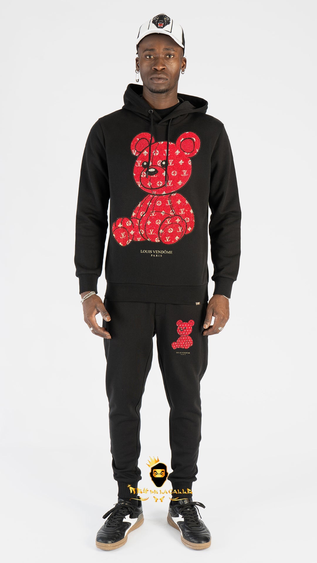 CONJUNTO LOUIS VENDOME NEGRO, OSO ROJO Rey De La Calle