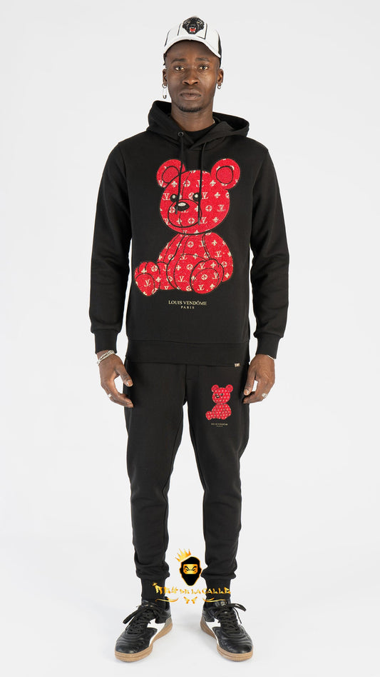 CONJUNTO LOUIS VENDOME NEGRO, OSO ROJO Rey De La Calle