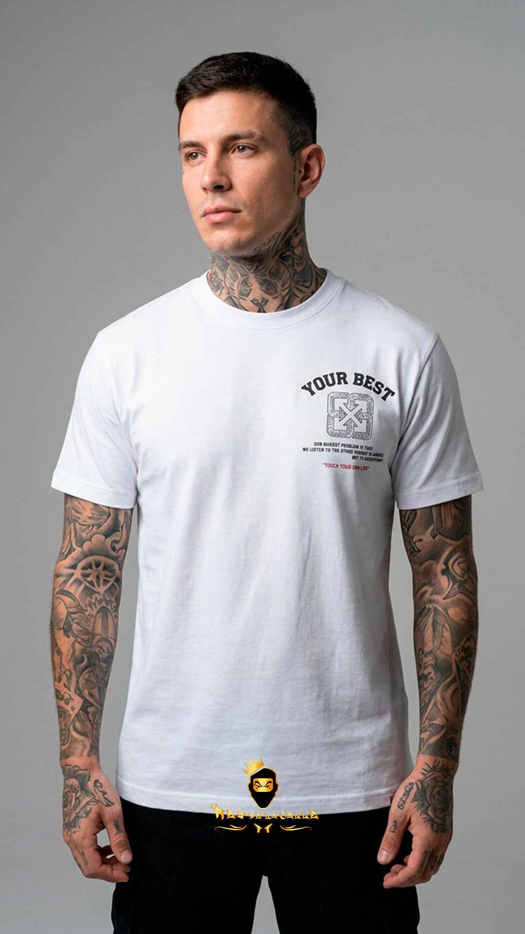 Camiseta Blanca Left Point Flechas "Do Your Best"