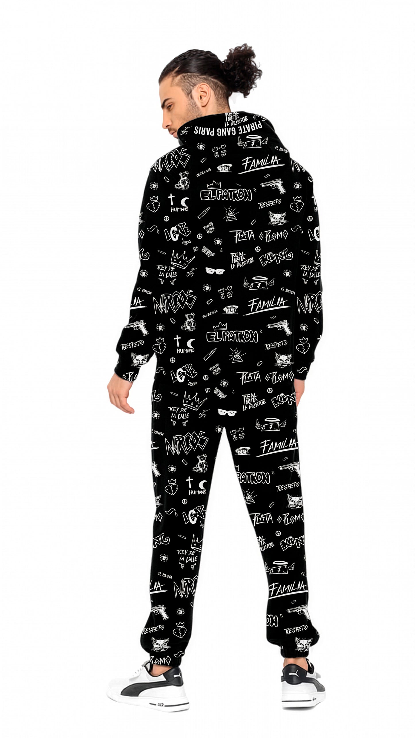 CONJUNTO PIRATE GANG PÀRIS CON OSITO, COLOR BLANCO DE BANDANA Rey De La Calle