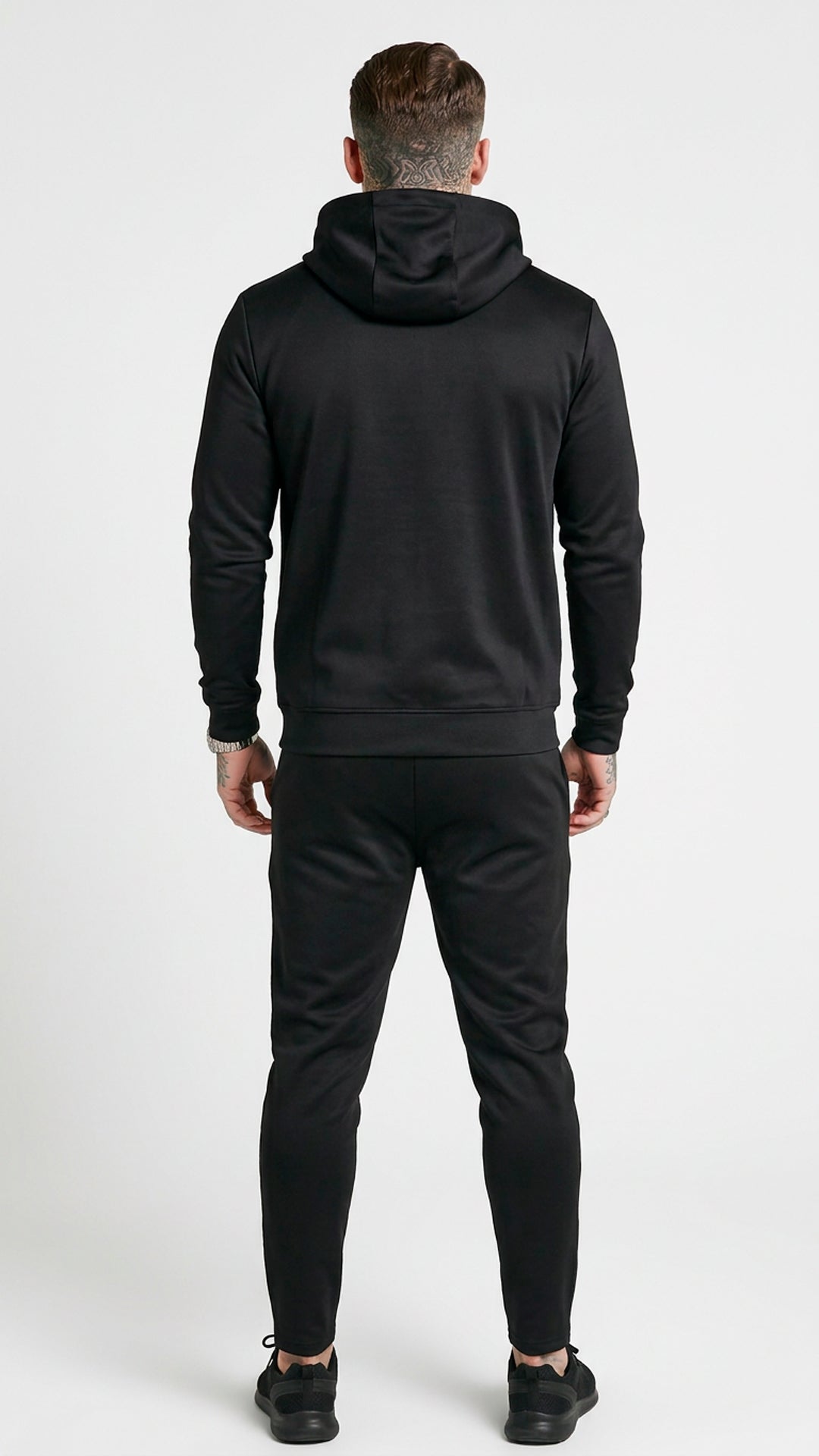 Chándal Negro SikSilk Detallado Verde Neón – En Oferta