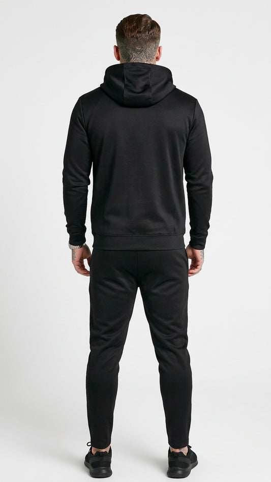 Chándal Negro SikSilk Detallado Verde Neón – En Oferta