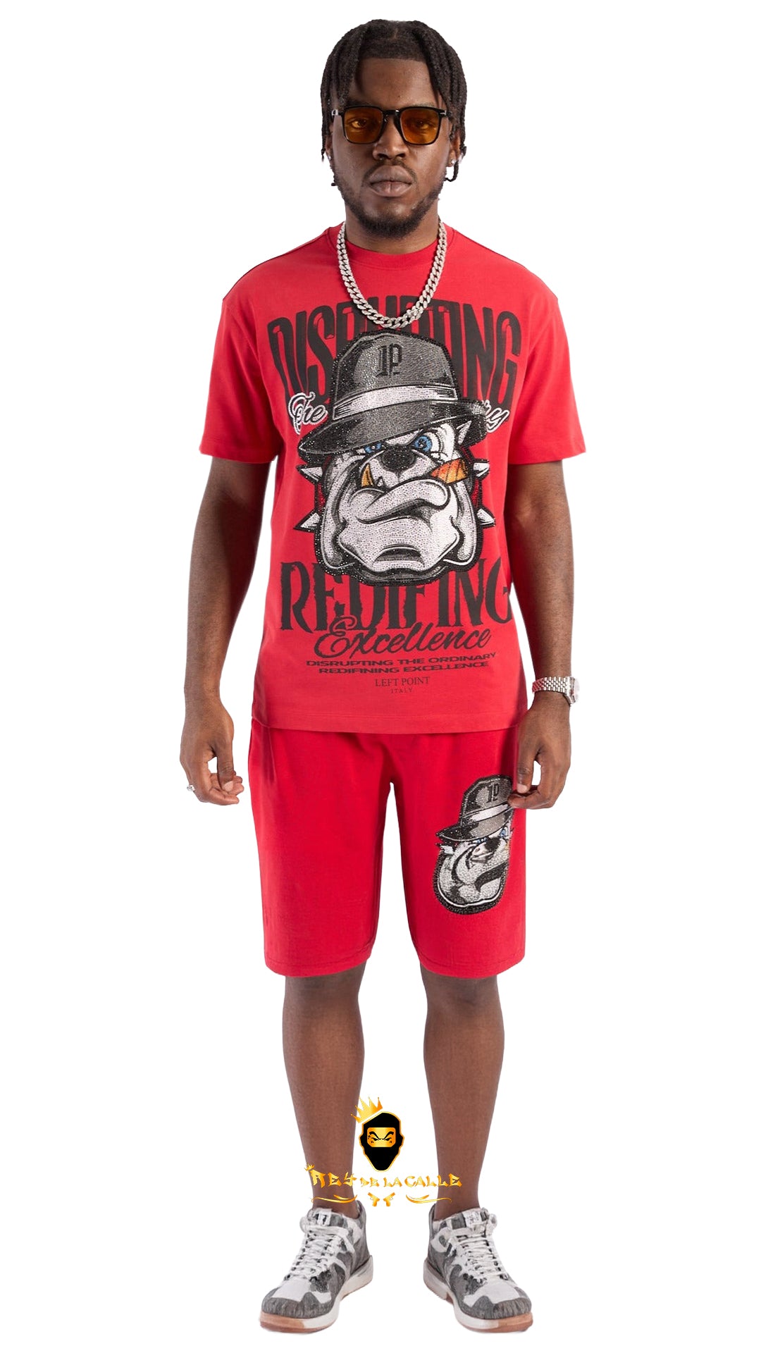 Conjunto Rojo Left Point Perro Rockero Strass Do More