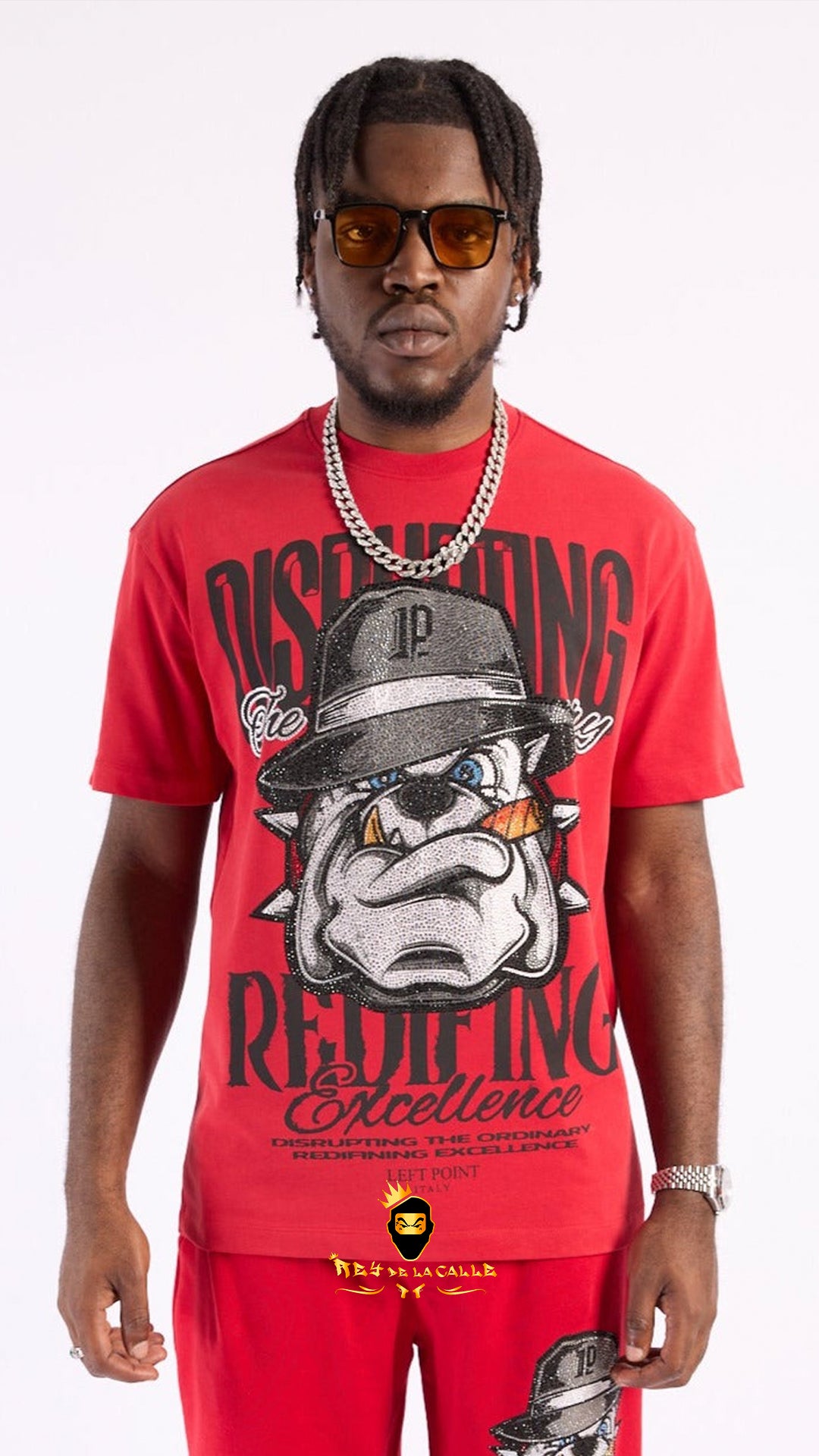 Conjunto Rojo Left Point Perro Rockero Strass Do More