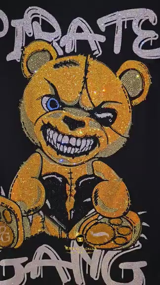 Conjunto de verano  Pirate Gang Paris  con Oso de Pedrería Brillante