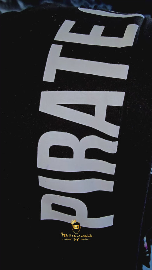 CONJUNTO PIRATE GANG PÀRIS CON HOODIE BALACLAVA, COLOR NEGRO